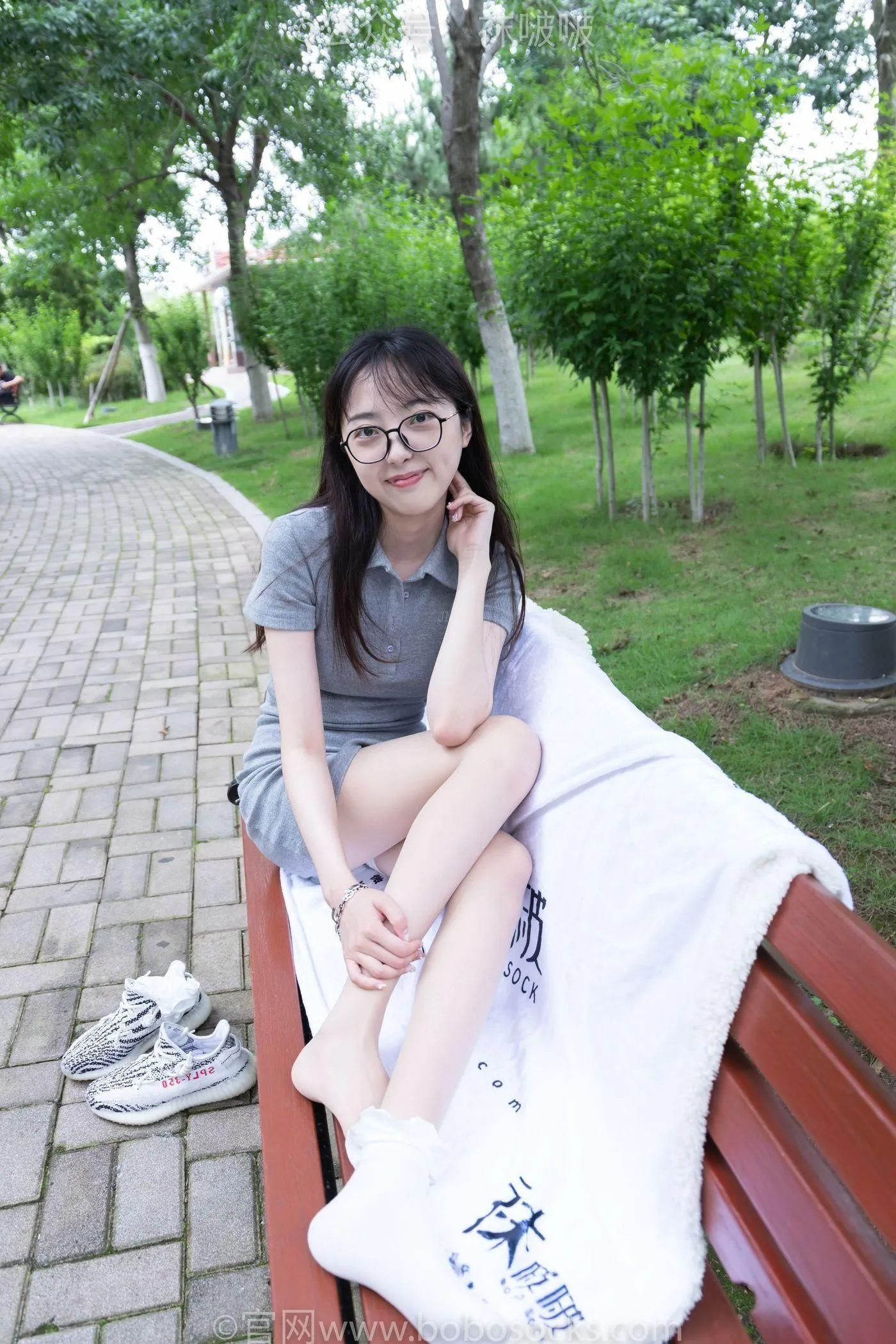 [BoBoSocks袜啵啵]NO.019 稚予-椰子、白棉袜、肉丝 [147P]插图4